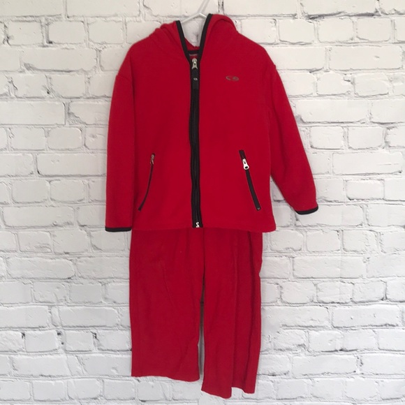 champion sweatsuit red